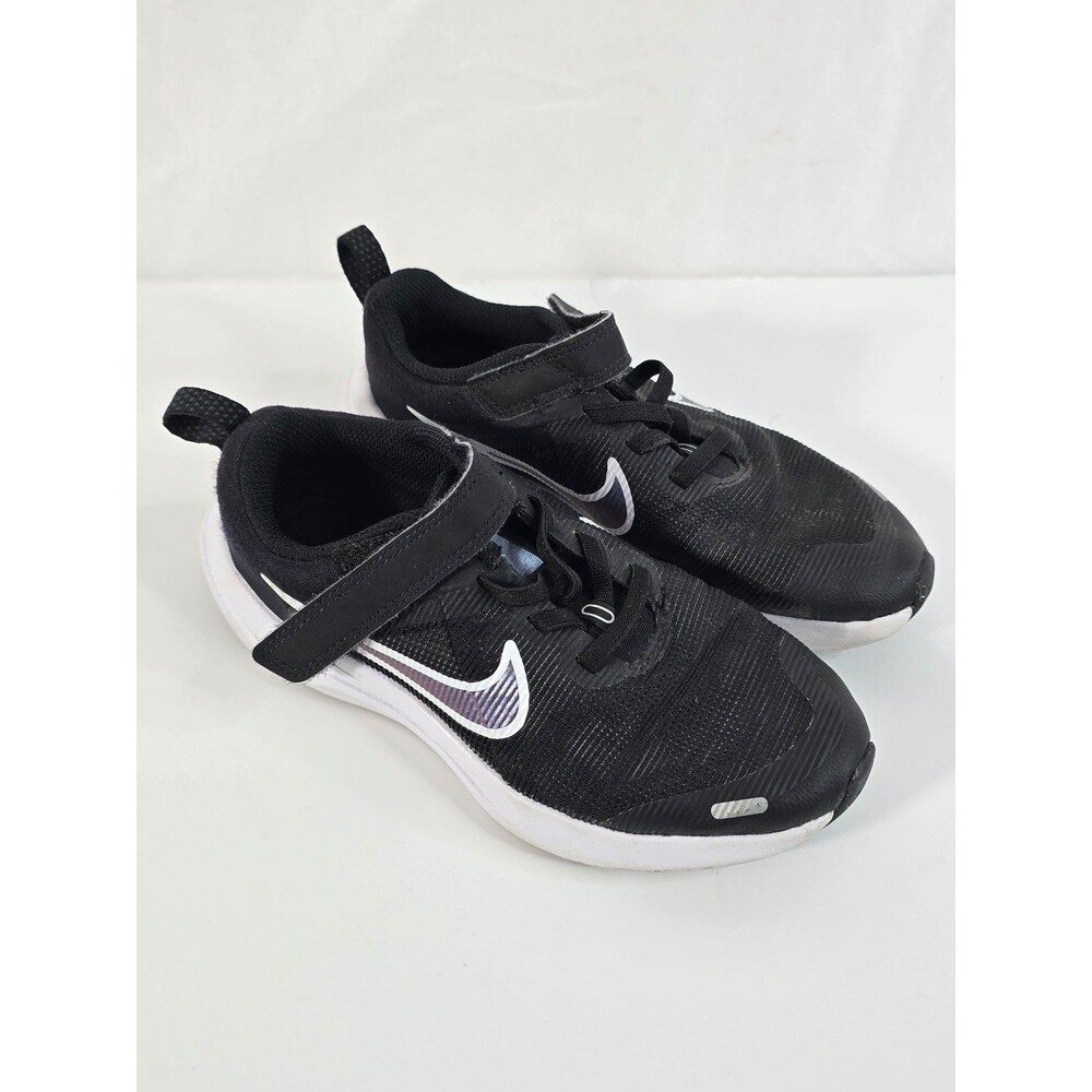 Nike Downshifter 12 Next Nature Black White Kids Sneakers Size 12C DM4193-003